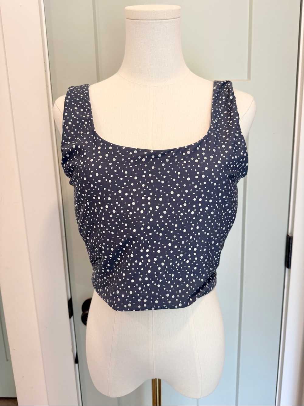 CALIA Polkadot Bra Top Swim Tankini Athletic XL